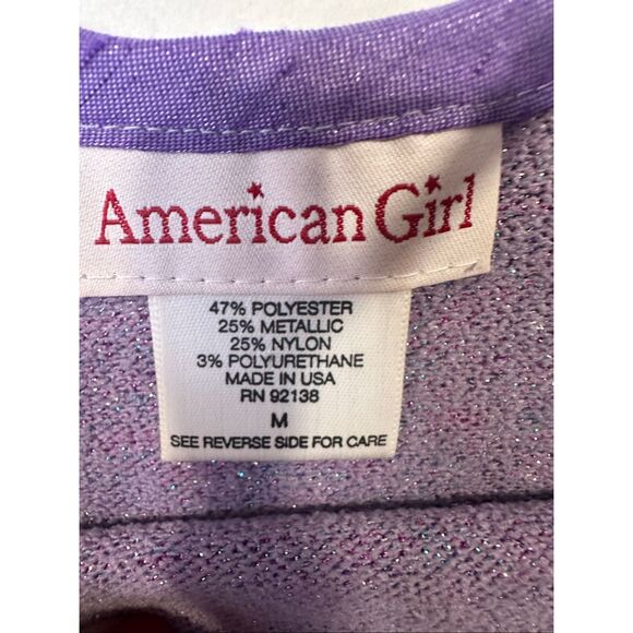 American Girl Purple Sparkle Outfit of the Day Shirt, size Medium - Picture 4 of 6